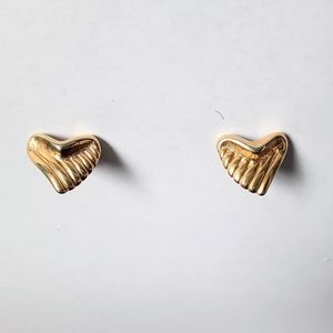 Heart Shaped Pierced Earrings